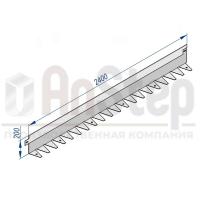 Бордюр стальной AnStep BR L-образный 2400*200, 1,5, оцинкованный