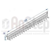 Бордюр стальной AnStep BR L-образный 1200*50, 1,5, оцинкованный