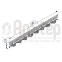 Бордюр стальной AnStep BR L-образный с перфорацией 2400*270, 1,5, оцинкованный