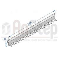 Бордюр стальной AnStep BR L-образный 2400*50, 1,2, оцинкованный