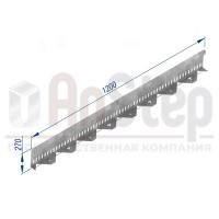 Бордюр стальной AnStep BR L-образный с перфорацией 1200*270, 1,5, оцинкованный